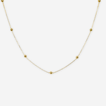 Paperclip Bead Chain 40cm - 18ct Solid Gold