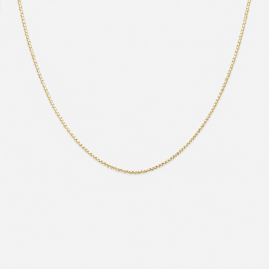 Box Chain 40cm - 18ct Solid Gold