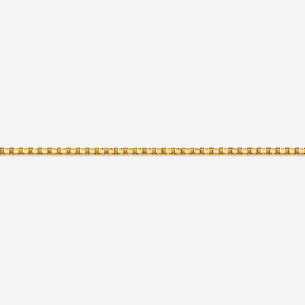 Box Chain 40cm - 18ct Solid Gold