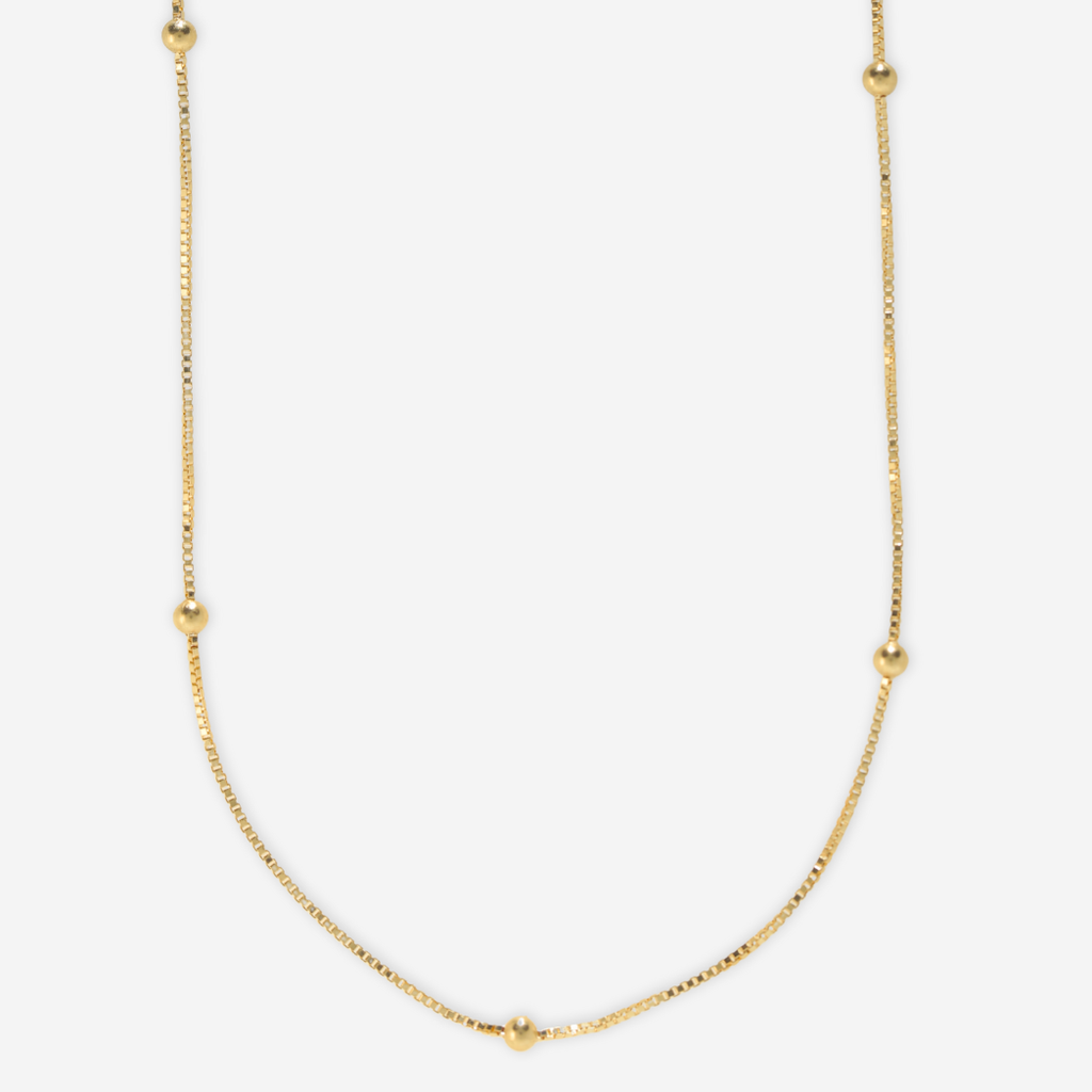 Box Bead Chain 40cm - 18ct Solid Gold (Copy)