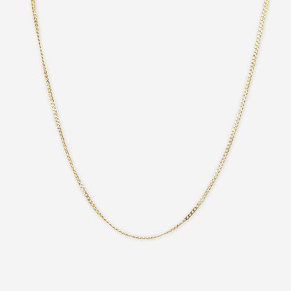 Thin Curb Chain 50cm - 18ct Solid Gold