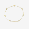 Kids Signature Zirconia Bracelet – 18ct Solid Yellow Gold