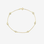 Kids Signature Zirconia Bracelet – 18ct Solid Yellow Gold