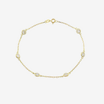 Kids Signature Zirconia Bracelet – 18ct Solid Yellow Gold