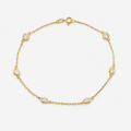 Kids Signature Zirconia Bracelet – 18ct Solid Yellow Gold