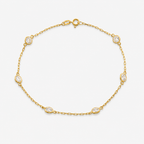 Kids Signature Zirconia Bracelet – 18ct Solid Yellow Gold