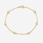 Kids Signature Zirconia Bracelet – 18ct Solid Yellow Gold