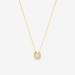 Lab-Grown Diamond Necklace 43cm - 9ct Yellow Gold