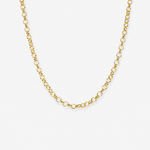 Solid Round Diamond Cut Chain 45cm - 18ct Solid Gold.