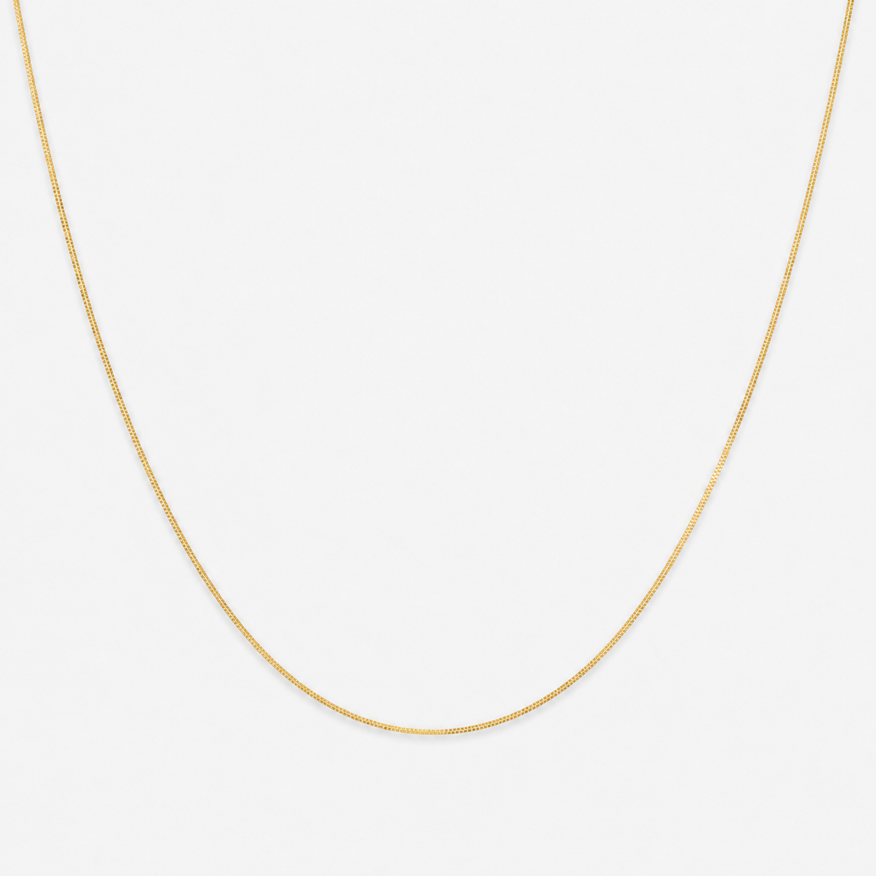 Double Box Chain 40cm - 18ct Solid Gold
