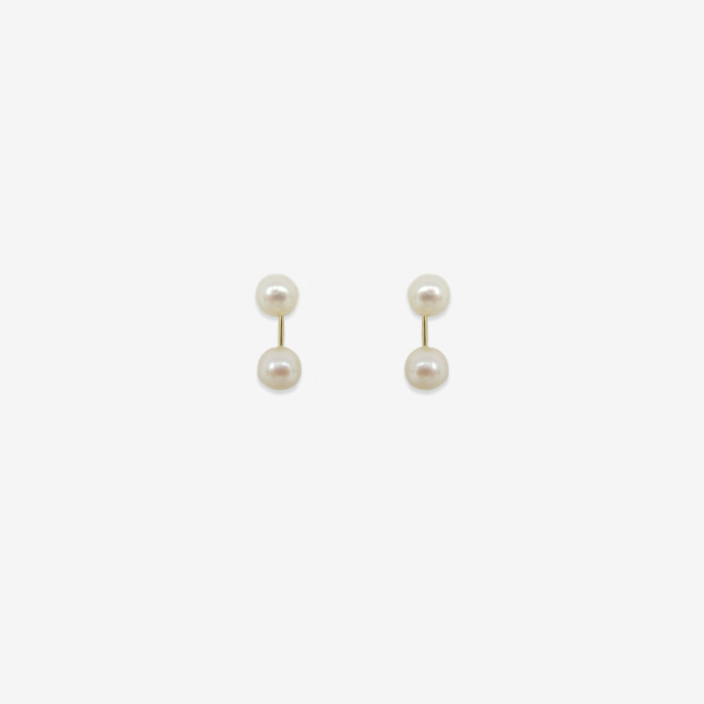 Grace Kelly Natural Pearl Earrings – 18ct Yellow Gold