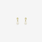 Natural Biwa Pearl Drop Earrings – 18ct Yellow Gold
