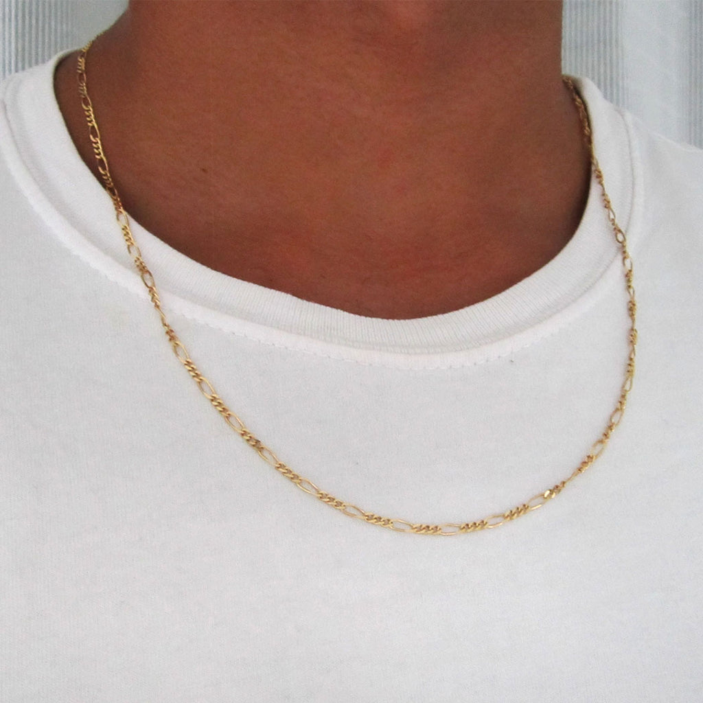 Figaro Chain 50cm - 18ct Solid Gold