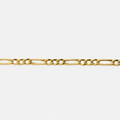Gold chain on a white background