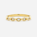 Lab-Grown Diamond Round Cut Ring - 9ct Yellow Gold