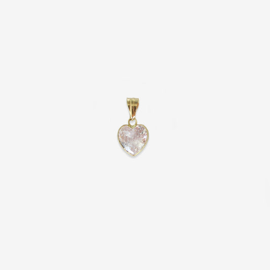 Heart Pendant Signature Zirconia – 18ct Yellow Gold