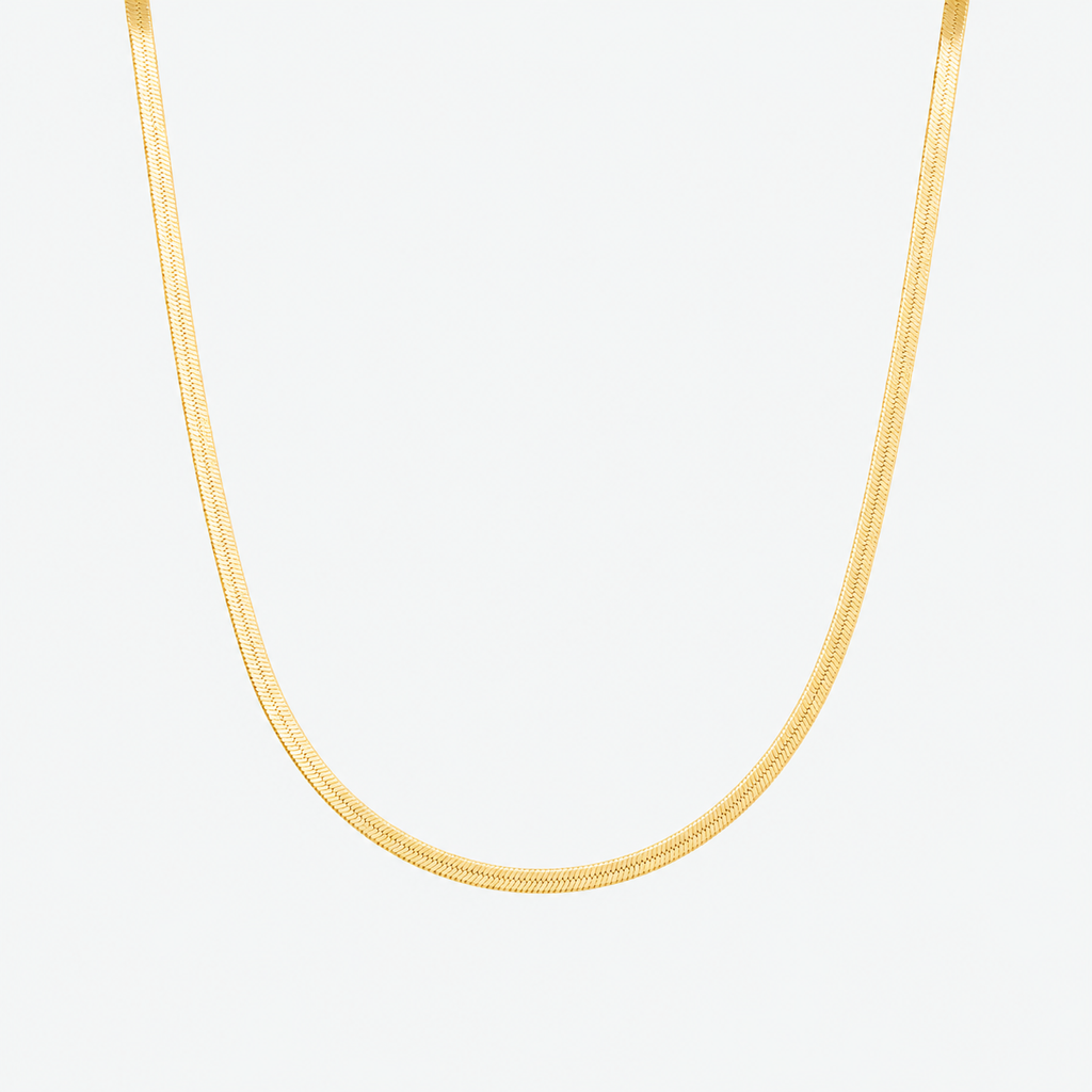 Herringbone Chain 40cm - 18ct Solid Gold