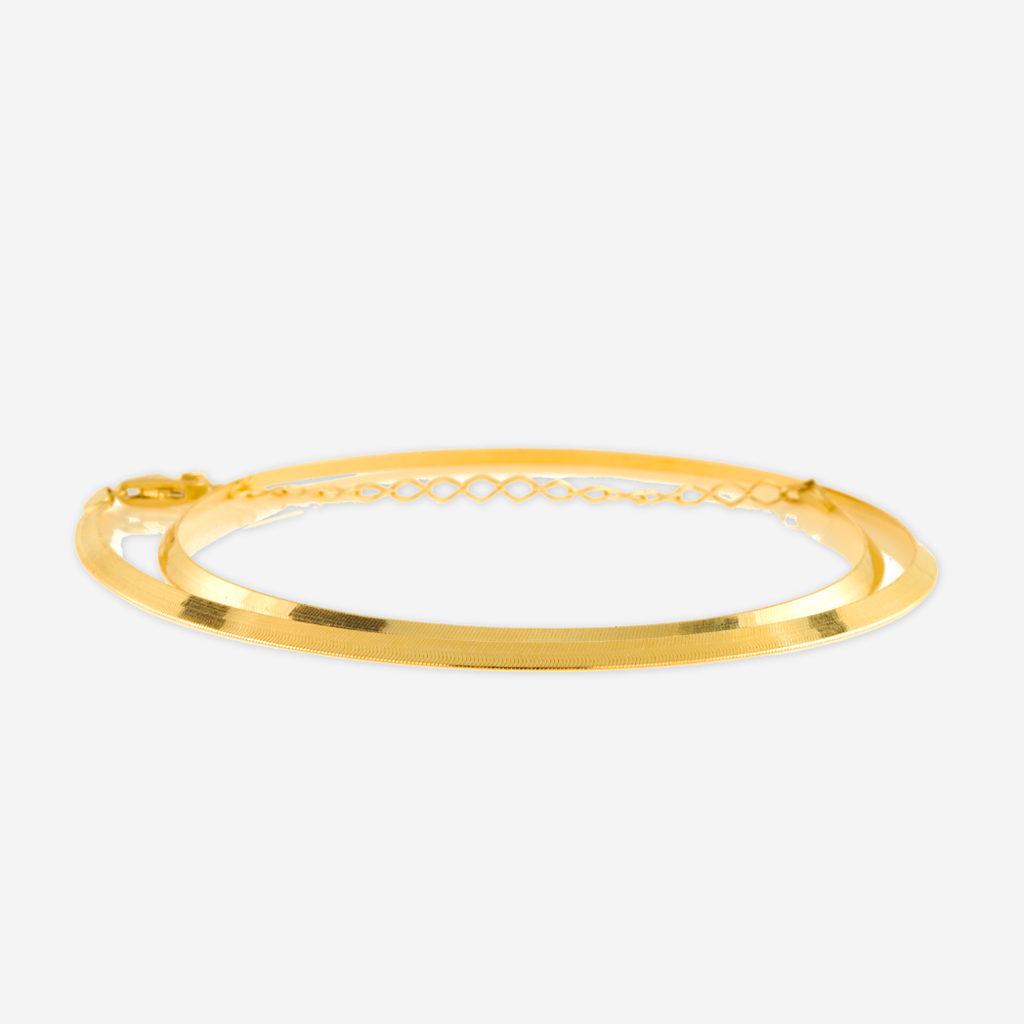 Herringbone Chain 42cm - 18ct Solid Gold
