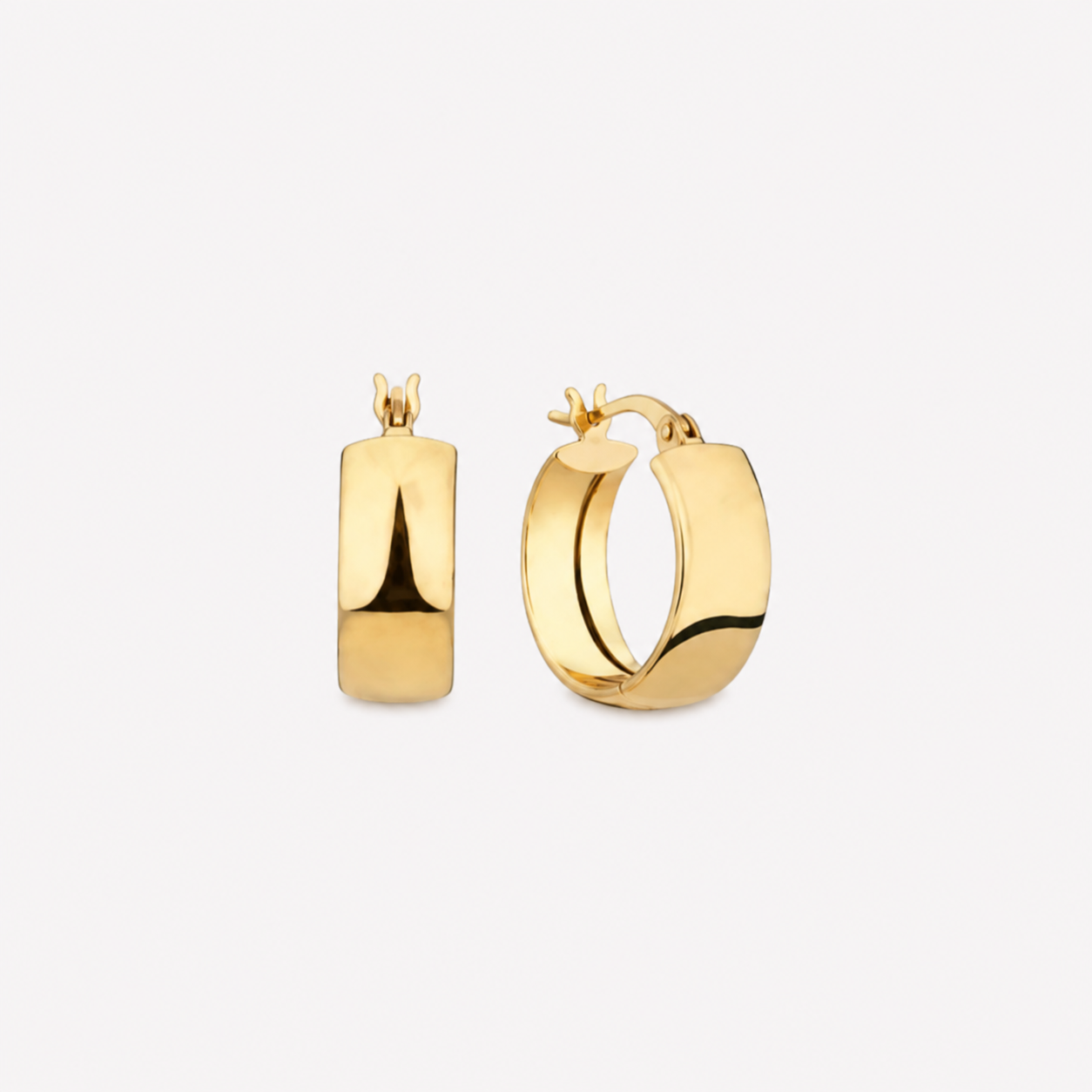 Chunky Hoops – 18ct Solid Yellow Gold