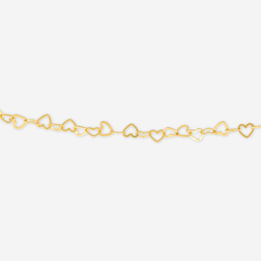 Love Chain Bracelet 19cm - 18ct Solid Gold