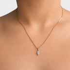 0.40ct Lab-Grown Diamond Marquise Cut Pendant in 10ct Yellow Gold
