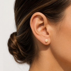 Natural Pearl Stud Earrings 5mm – 18ct Yellow Gold.