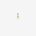 Colgante de perla natural en forma de gota en oro amarillo de 18 quilates