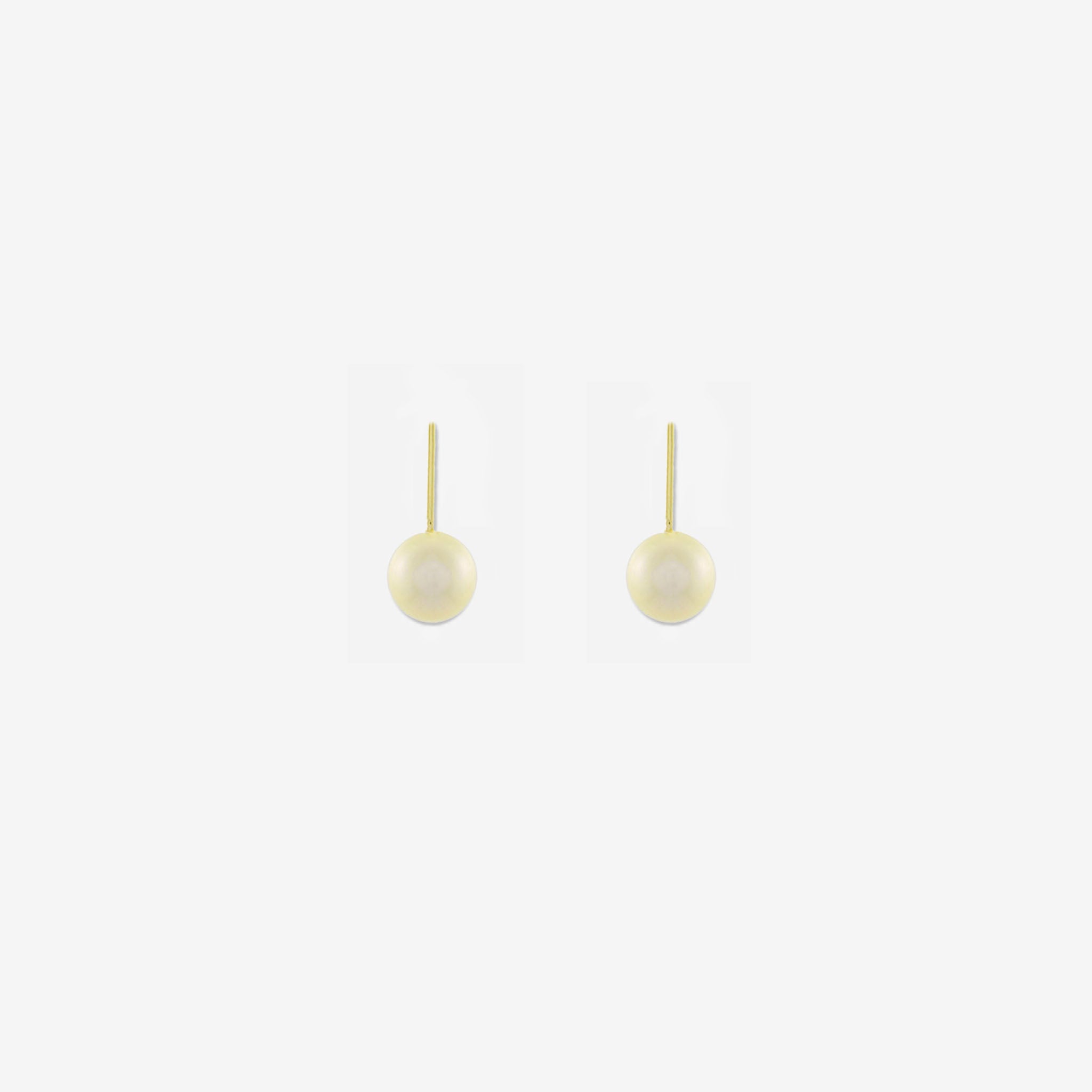 Natural Pearl Hook Earrings – 18ct Yellow Gold
