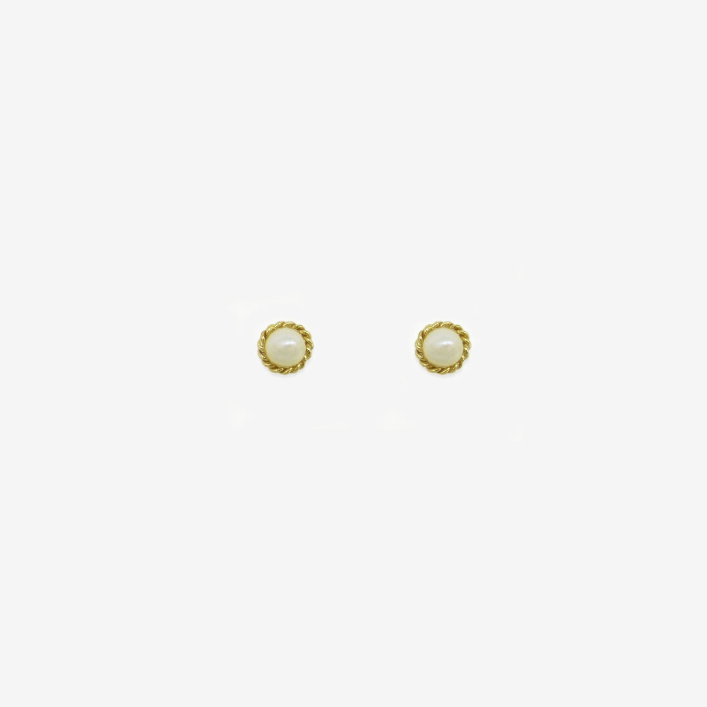 Pendiente Perla Natural con Cuerda Oro Amarillo 18ct 4mm (BORRADOR)