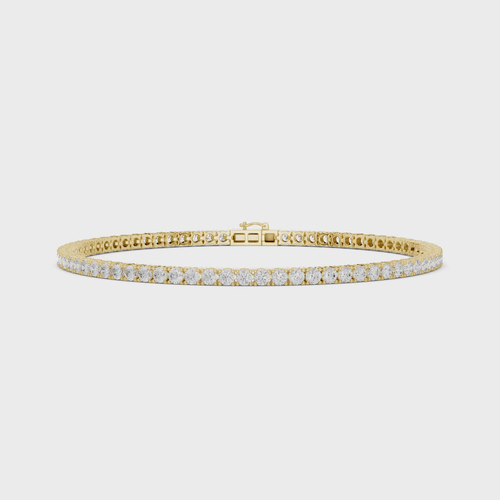 3ct Lab-Grown Diamond Tennis Bracelet