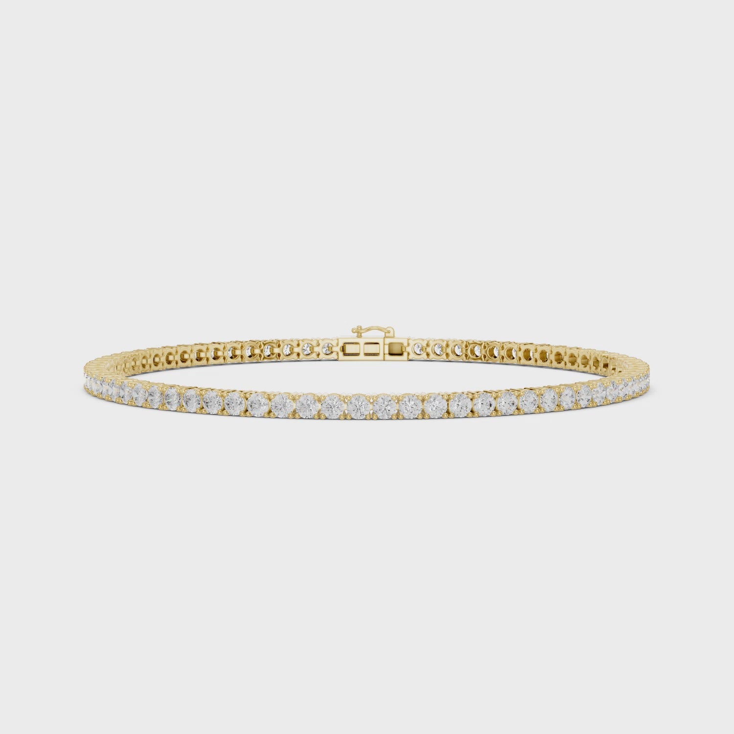 3ct Lab-Grown Diamond Tennis Bracelet