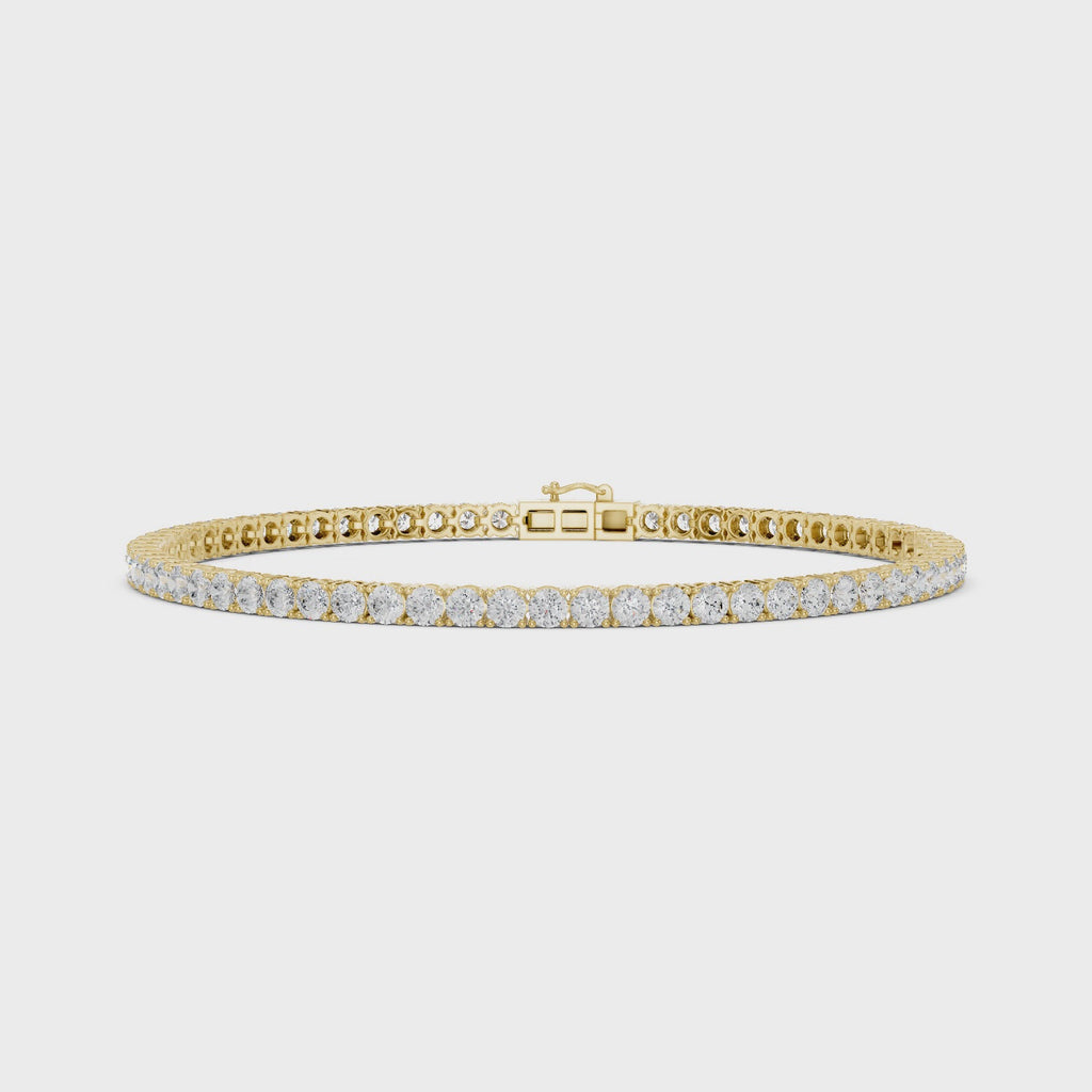 4ct Lab-Grown Diamond Tennis Bracelet