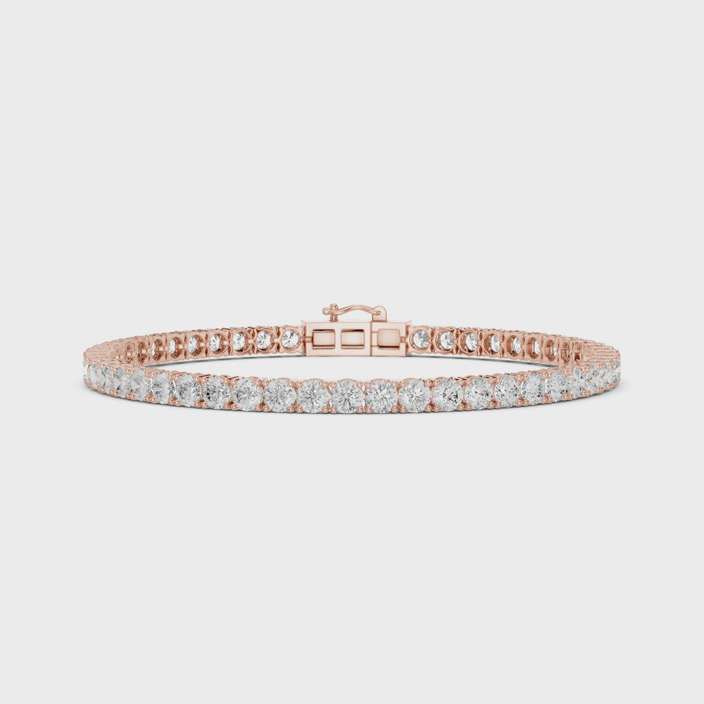 7ct Lab-Grown Diamond Tennis Bracelet