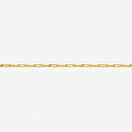 Gold chain on a white background