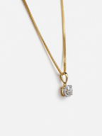 0.50ct Lab-Grown Diamond Round Cut Pendant - 10ct Yellow Gold