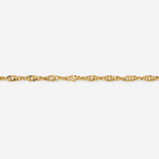 Singapore Chain 45cm - 18ct Solid Gold.