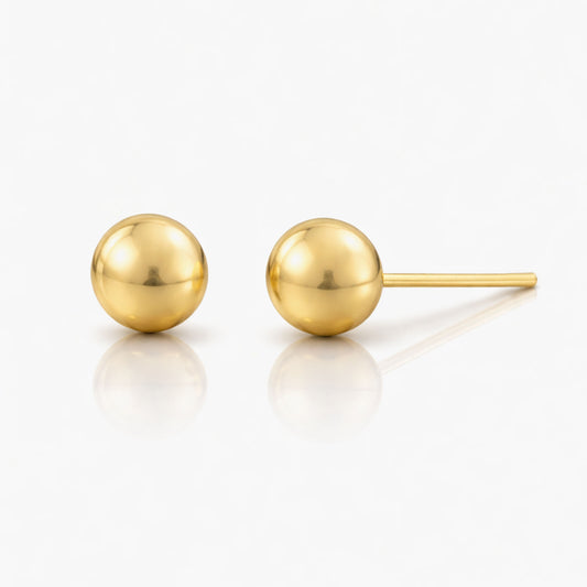 Pendiente Esfera Oro Amarillo 18kt 3,5mm