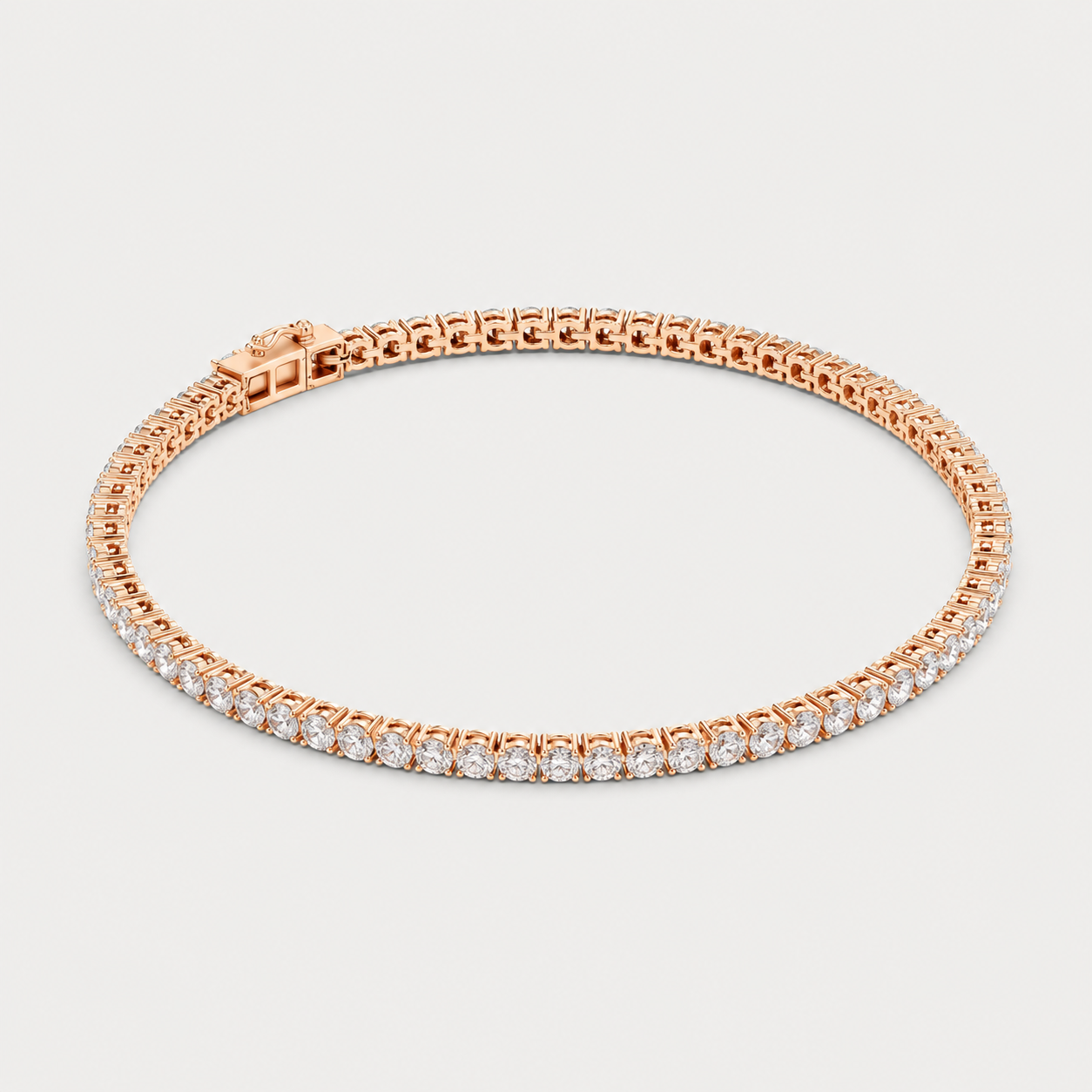 2ct Lab-Grown Diamond Tennis Bracelet