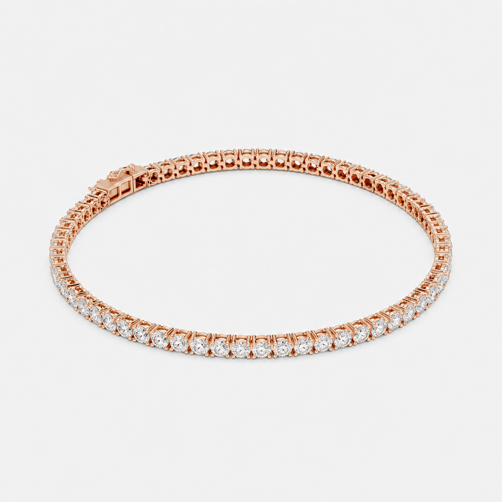3ct Lab-Grown Diamond Tennis Bracelet