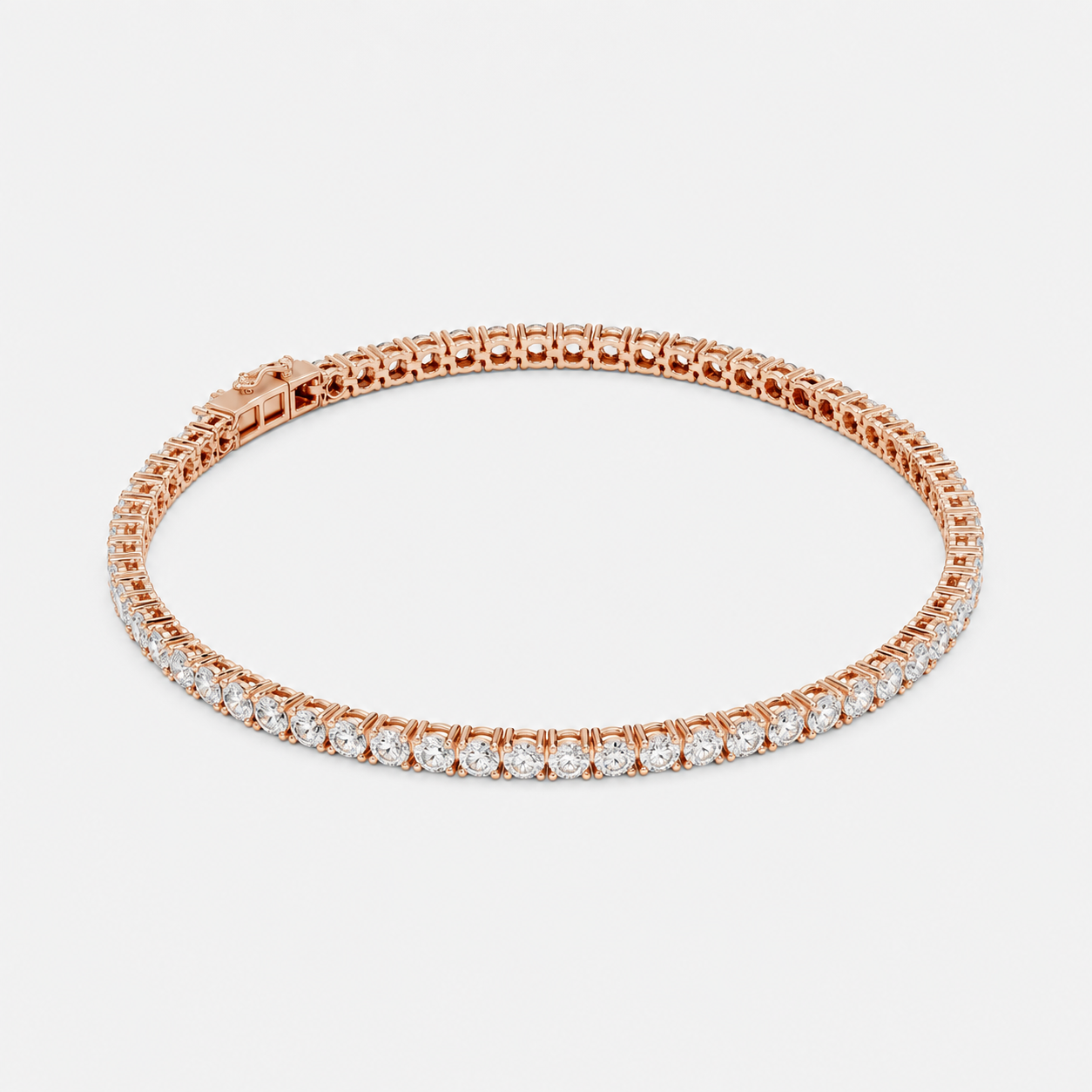 3ct Lab-Grown Diamond Tennis Bracelet