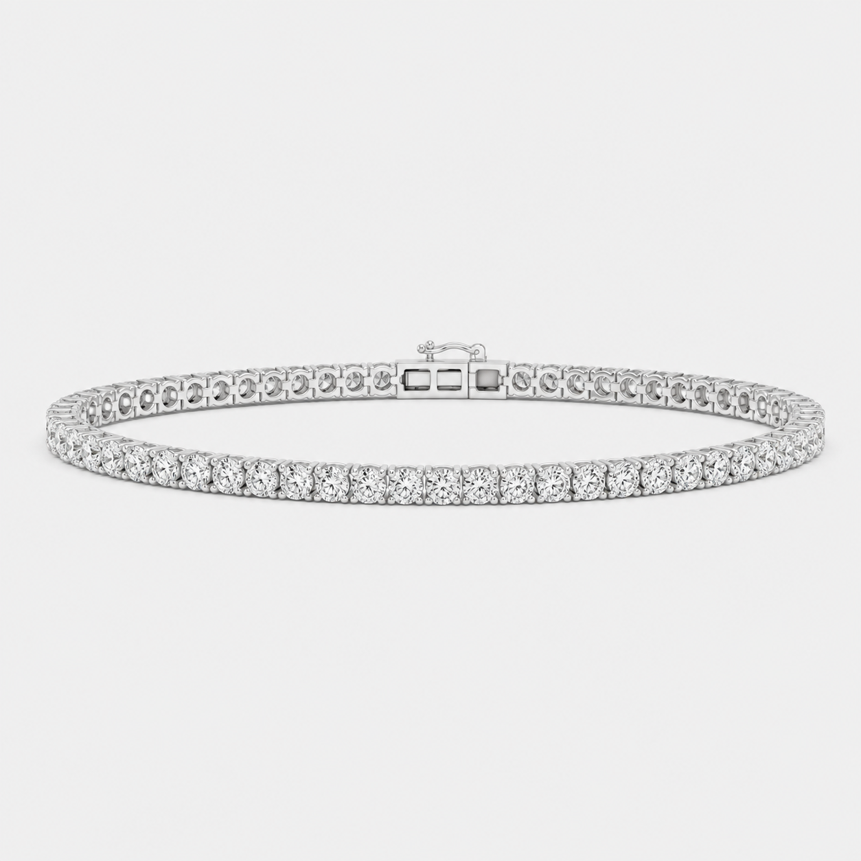 3ct Lab-Grown Diamond Tennis Bracelet