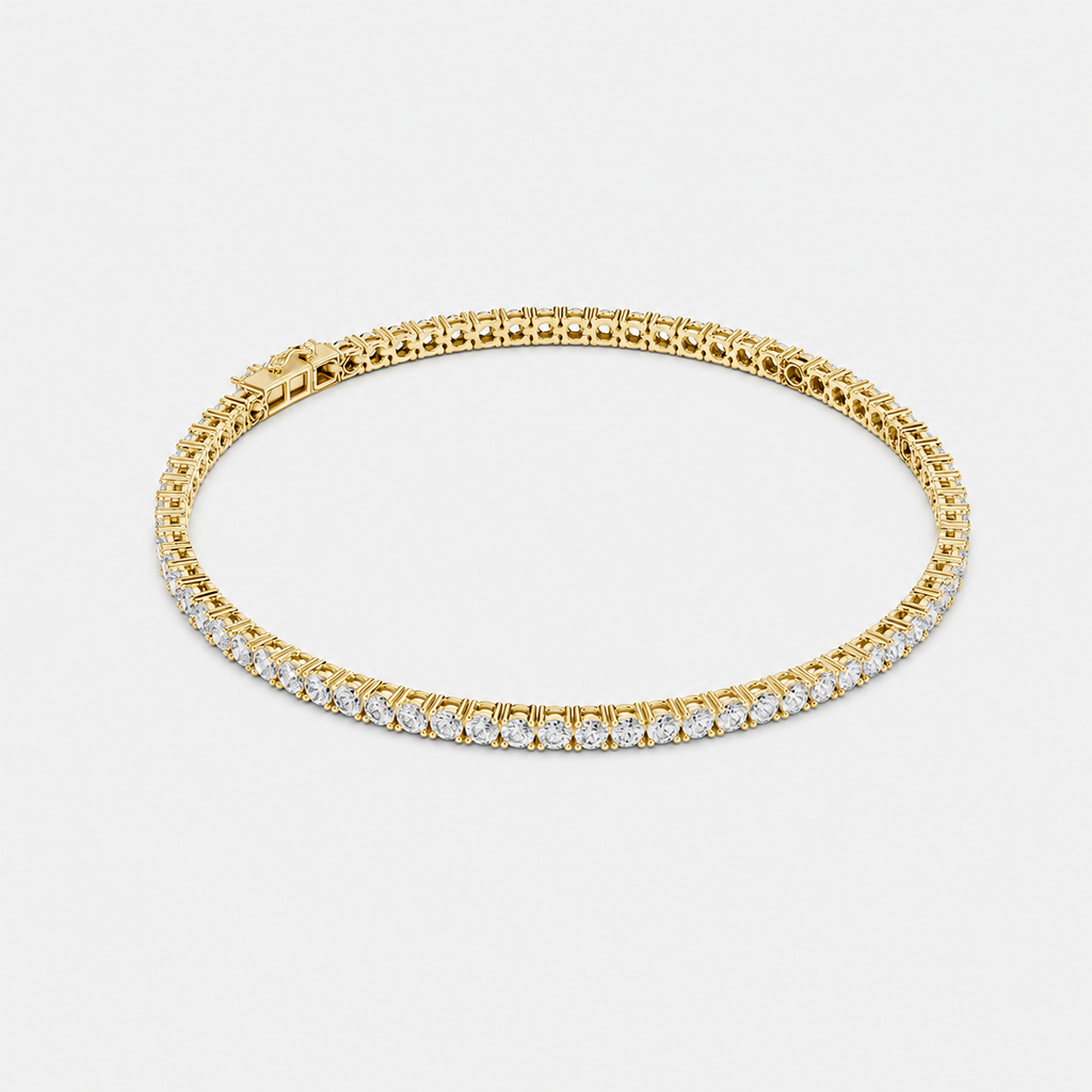3ct Lab-Grown Diamond Tennis Bracelet