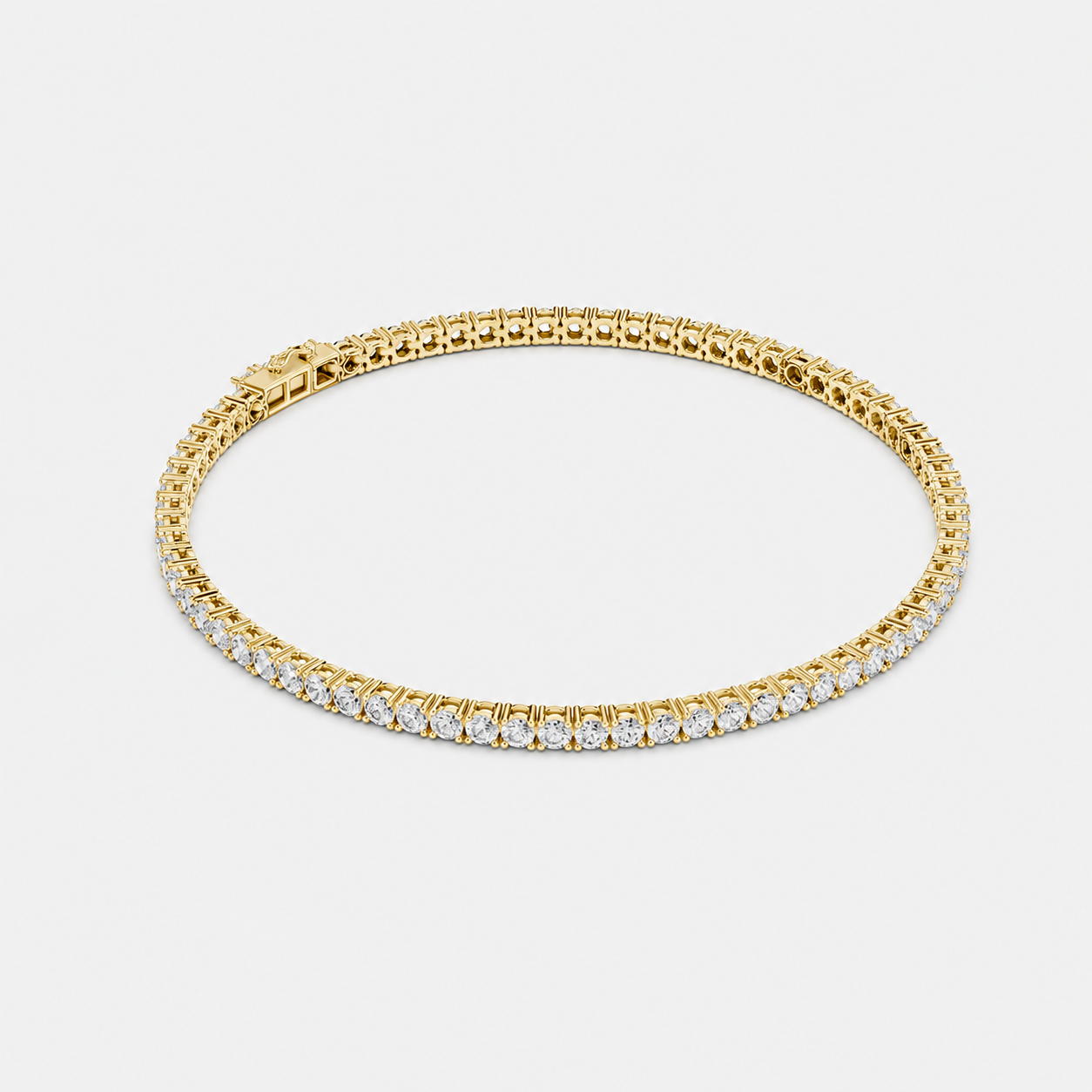 3ct Lab-Grown Diamond Tennis Bracelet