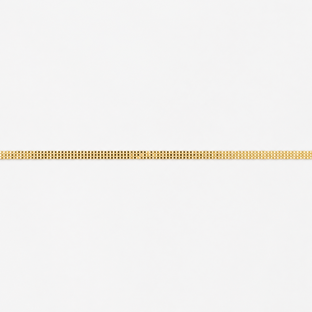 Triple Box Chain 50cm - 18ct Solid Gold.