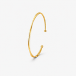 Everyday Twist Cuff Bangle in Solid 18ct Yellow Gold